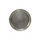 20 in Round Silver Serving Tray