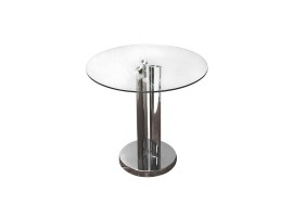 23" Round Glass End Table
