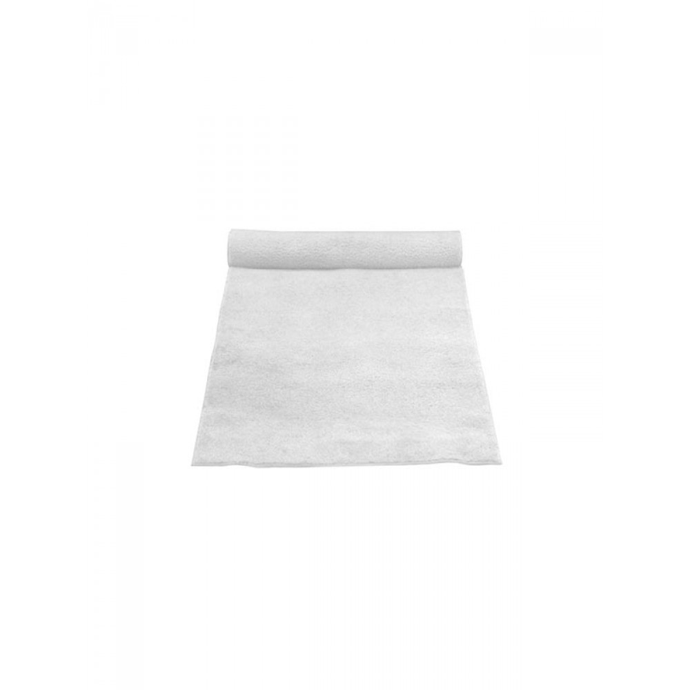 3' x 25' White Linen Aisle Runner