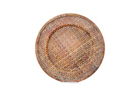 Fruitwood Woven Rattan Charger 13 in