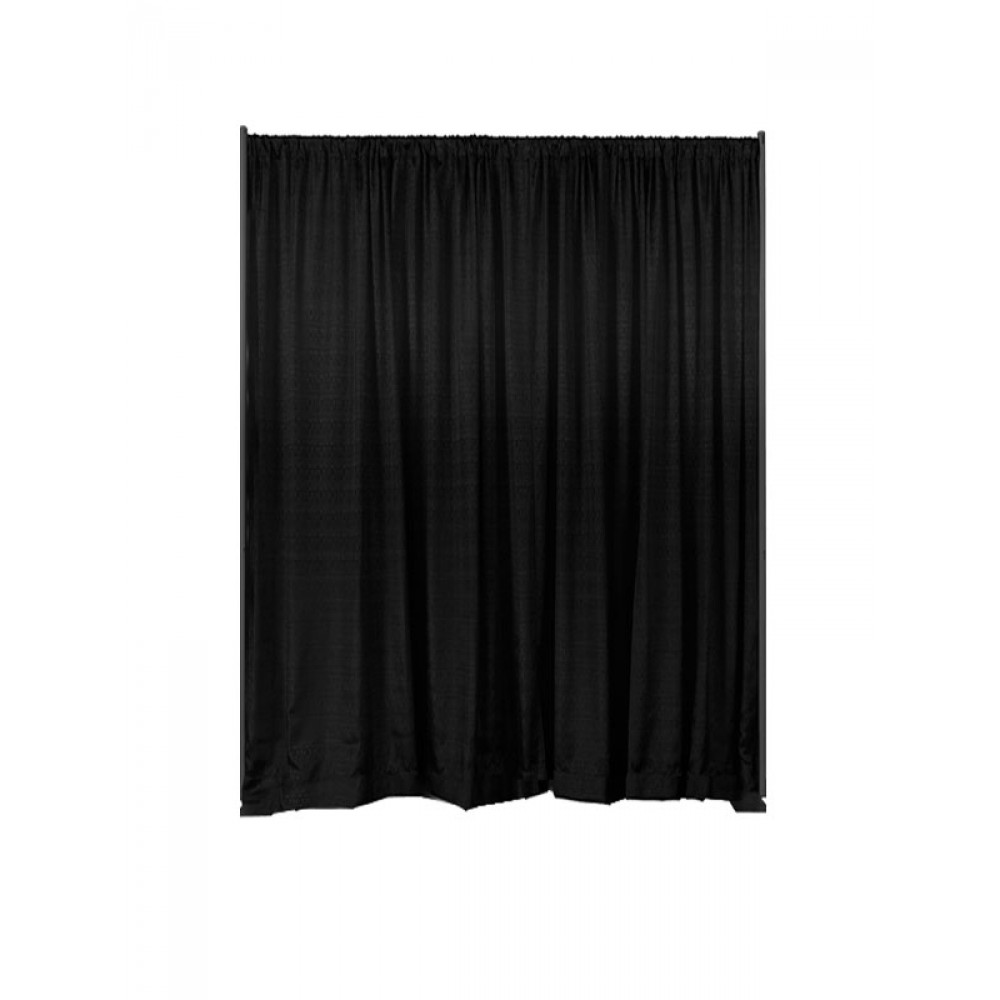 Pipe and Drape - Black Duvetyne 12' High, Per ft.