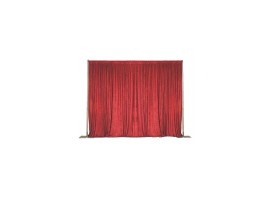 Pipe and Drape - Red Velour 10' High, Per ft