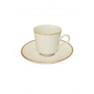 Simplicity China Coffee Cup w/ Saucer