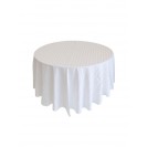 102" Round Satin Striped Table Linens