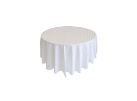 108" Round Satin Striped Table Linens